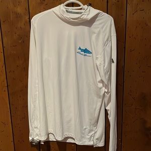 Long sleeve Eddie Bauer white fishing  shirt.